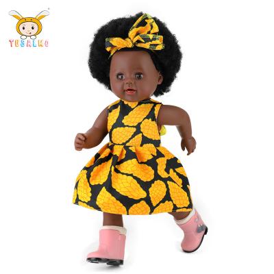 China Changeable Clothing 2021 Wholesale Cute Kids Toys Manufacturer Doll Black Baby Dolls for sale