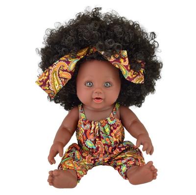 China VINYL Handmade African Black Baby Changeable Dressing Novelty Dolls 12inches 30CM - Doll, Black Doll For Kids for sale