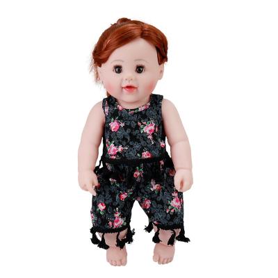 China New 48cm Vinyl Doll Wholesale Realistic Dress Doll Changeable Clothing Environmental Protection for sale