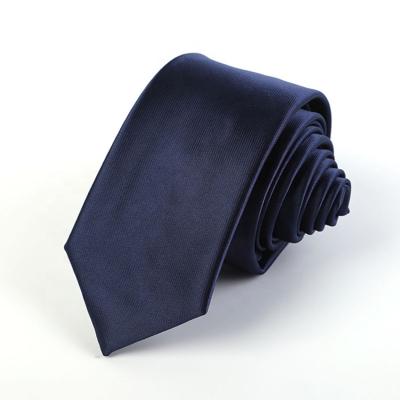 China Good Quality Woven Single Tie 146*6cm Solid Color Solid Color 6cm Width Neck Tie Plain Ties Narrow Ties for sale