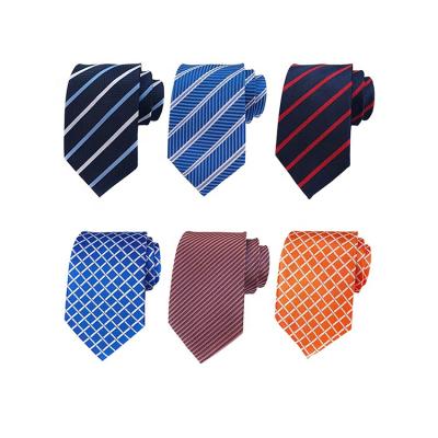 China High Quality Handsome Plaid Stripe Tie Set 146cm*8cm (or Custom Size) for sale