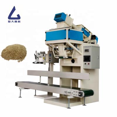 China Color Touch Screen 25kg 50kg Animal Feed Powder Bag Chemical Filling Machine for sale