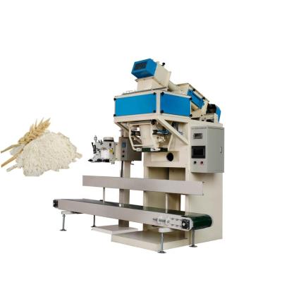 China Semi Automatic Open Flour CLOTHING Mouth Bag 25kg Bag Packing Powder Filling Machine Price for sale