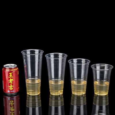 China LOKYO 700ml Clear Fruit Juice Bubble Tea Drinking PP/PET Single Wall Plastic Cups With Lid for sale