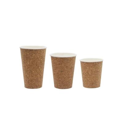 China LOKYO 8oz 12oz 16oz Hot Disposable Biodegradable Brown Cup Custom Printed Double Wall Coffee Tea Paper Cups With Lid for sale