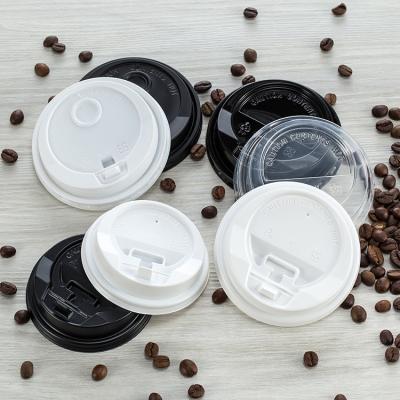 China LOKYO Disposable Plastic Lid Wholesale Cheap Disposable Plastic Lid PS PP Injection Hot Lid PP Injection Lid Friendly Price For Paper Cup for sale