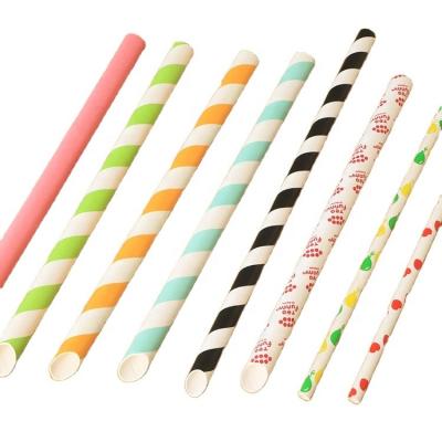 China Disposable Straw Person Disposable Bubble Tea Straws 6mm Degradable 12mm Paper Straw for sale