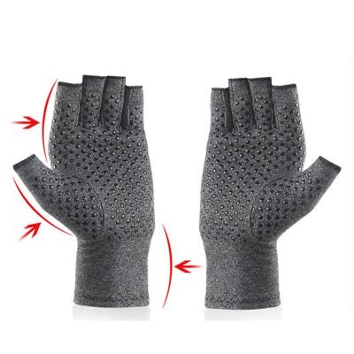 China Relief for Carpal Tunnel Custom Copper Hemp Infused Compression Arthritis Fingerless Hand Gloves Best for Carpal Tunnel, RSI, Rheumatoid for sale