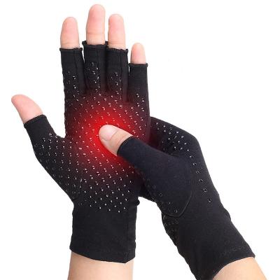 China Relief for Carpal Tunnel Arthritis Gloves Fingerless Compression Gloves with Magnetic for Rheumatoid, RSI, Carpal Tunnel, for Women Men Computer Typing for sale