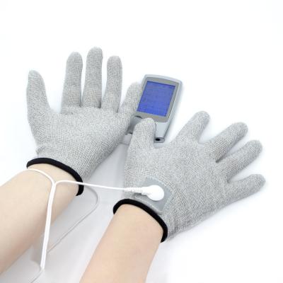 China 15% Nylon/Custom Silver Fiber and 85% Customize Conductive Ten Unit Face Lifting Massage Gloves Compatible with Most Ten Unit Machine for sale