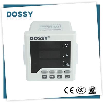 China Three phase power meter DS5210-UIF V A HZ  panel anolog meter digital display meter for sale