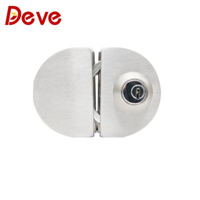 China 201 OEM Stainless Steel Shopping Mall Door Glass Cylinder Steel Door Lock for sale