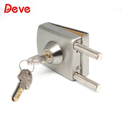 China Glass To Front Door Lock Hardware Central Glass Door Cylinder Key Store Glass Lock for sale