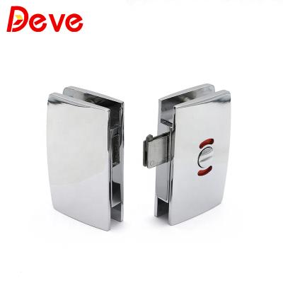 China Zinc Alloy Hotel Door Lock Latch Glass Keyless Locks In China for sale