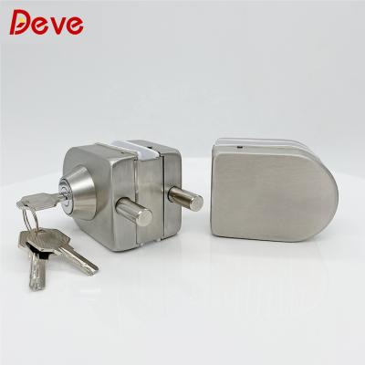 China Glass To Glass Door Custom Finishes 304 Stainless Steel Wall Partition Locks For Glass Door for sale