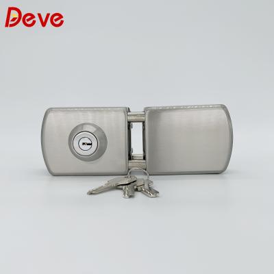 China Glass to the central door lock Factory direct sale latch glass square glass door for sale