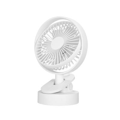 China Outdoor Spot No Logo USB Desktop Portable Large Capacity Battery Charging Mini Desk Fan Adjustable Clip Desktop Fan for sale