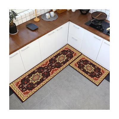 China Kitchen Blanket Geometric Design Floor Mats Luxury Decorative Washable Washable Carpets for sale