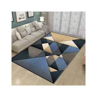 China Non Slip Household Flooring Custom Printed Home Decorative Living Room Area Rugs for sale