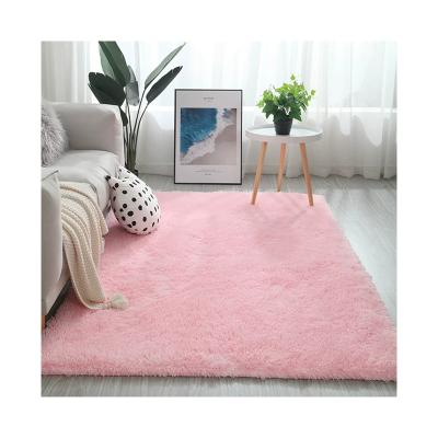 China Small Non-Slip Beige Plush Fur Area Rugs For Nursery Fuzzy Bedroom Soft Fluffy Carpets Living Room Kids Room for sale