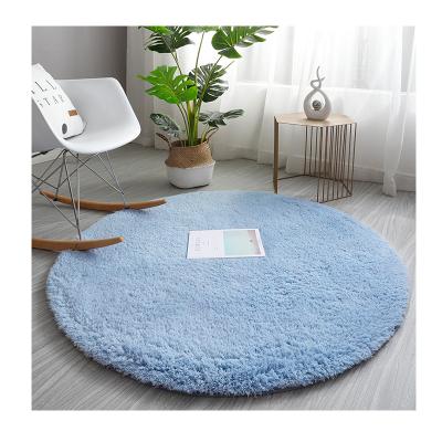 China Hot Selling Washable Rug Circle Carpet Decoration Blanket Long Pile Shaggy Round Blankets Around The Carpet for sale