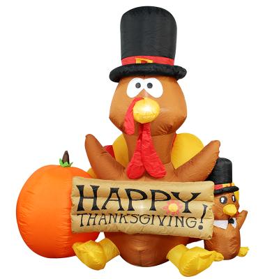 China Wholesale Inflatable Celebration Outdoor Thanksgiving Holiday Garden Party Factory Decorations Inflatable Turkey Decoration for sale