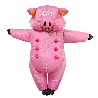 China Inflatable Christmas Costume Masquerade Costume Pig Cosplay Party Funny Adult Customized for sale