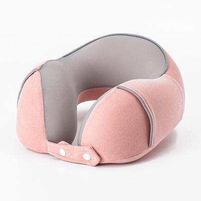 China PORTABLE Factory Customized Sleep Camping Neck Pillow Car Memory Foam Neck Pillow U Shaped With Eyemask And Earplugs for sale