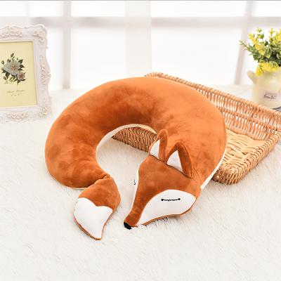 China Car PORTABLE Creative Customizable Creative U Shaped Cute Airplane Fox Nap Pillow Cartoon Office Travel Neck Pillow for sale