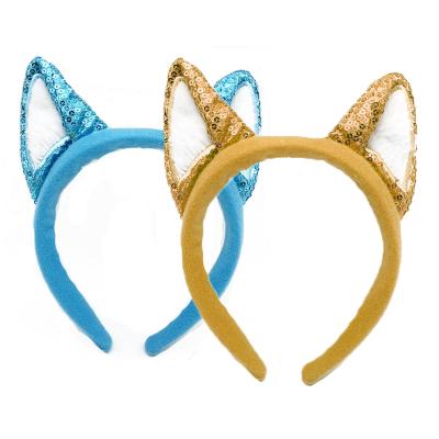 China European and American style plush bling headbands for sale