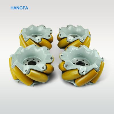 China Heavy Duty 110mm Polyurethane 203.2mm Mecanum Wheel for sale