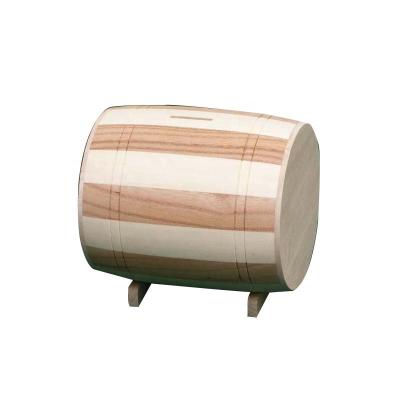 China Recyclable Custom Best Choice Best Exotic Wooden Wine Barrel / Wooden Cylinder Packaging for sale