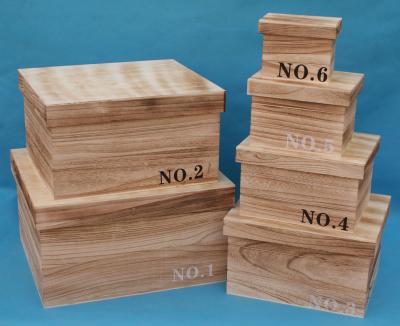 China Sustainable wooden unfinished storage box with slide top for sale