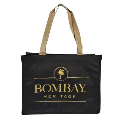 China Custom Reusable Carrier Bags Handled With Logo Luxury Oxford Tote Bag Customer for sale