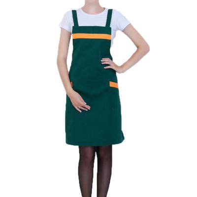 China Drink / Food Custom Design Logo Restaurant Home Kitchen Cooking Apron With Pocket for sale