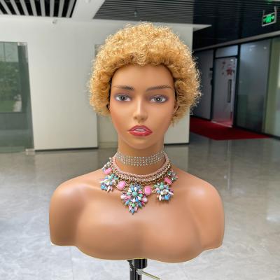 China Feature Cheap Price Brazilian Pixie Cut Curly Lace Front Wig Short Wig For Women Color Hair Pixie Curls Pixie Wigs for sale