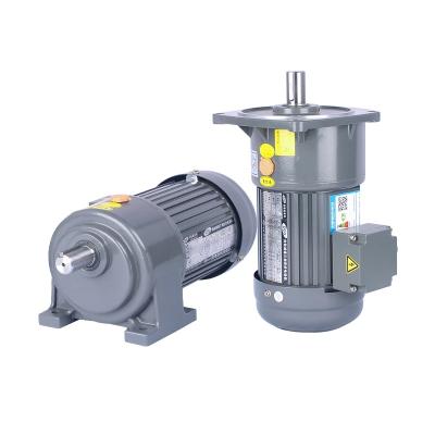 China high torque vertical horizontal 1hp 2hp 3hp 5hp 110v 220v ac reducer electric helical gear box motor 10hp with speed controller for sale