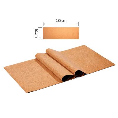 China Support Body When Yoga Poses Professional Hot Strip Cork Yoga Mat Yoga 4mm Thickness Customized Cork Yoga Mat for sale