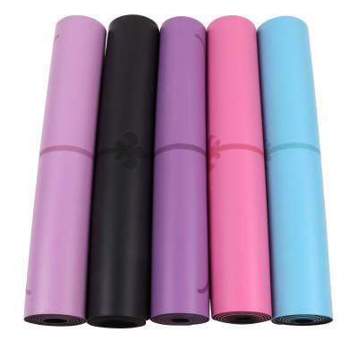 China 72 Inch Yoga Mat Dense Cushioning Rubber Necessary Non Slip Yoga Mat Eco-Friendly Yoga Mat Natural Rubber for sale