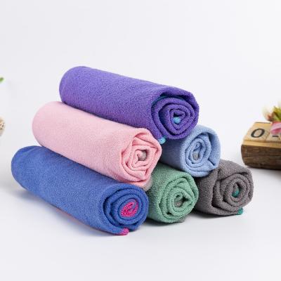 China Prevent Slip On Hot Selling Custom Made Yoga Mat Logo Printing Polyester Yoga Mat Towel for sale