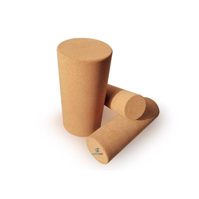 China Wholesale Natural Eco-Friendly Pain Relief Tension Relief Fitness Muscle Massage Roller Cork Massage Roller for sale