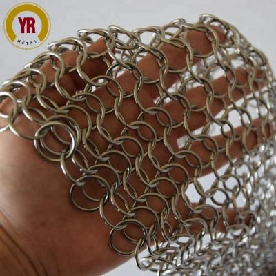 China Corrosion Resistance Wholesale Cheap Metal Chainmail Mesh Fabrics for sale