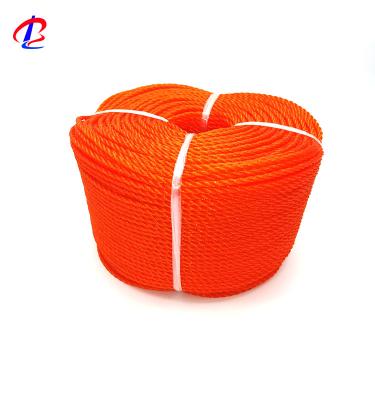 China Eco - Friendly Polyethylene Twist 3 Strands 4 Colored Rope for sale