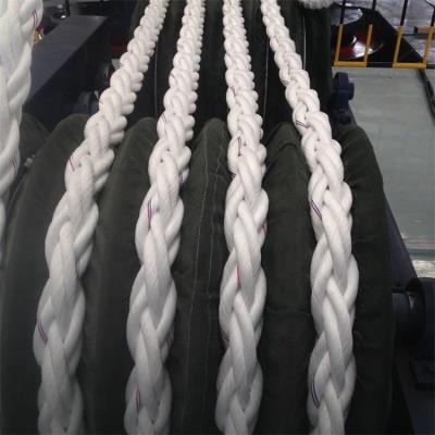 China High Strength Cheap Price Professional Supplier For Braided PP 8 Strands Hawser Rope 60mmX220m for sale