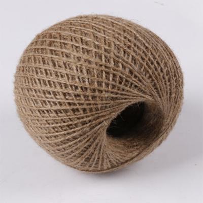 China Natural Fiber Garden Twine Eco-friendly Jute Twisted Twine Spool With Competitive Price 1.5mmX100g for sale