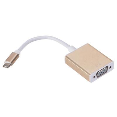 China Custom Factory Price LZSH Type C Cable Aluminum Alloy USB Type C To VGA Converter for sale