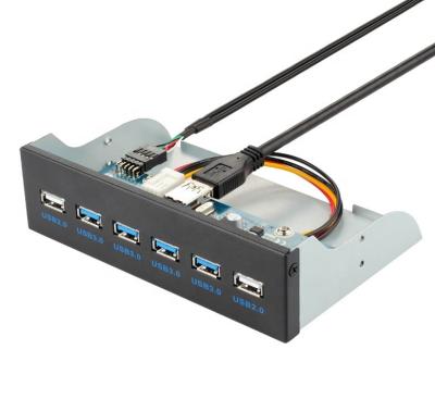 China Desktop Computer Custom Parts Soft Front Panel 4Port USB 3.0 and 2Port USB 2.0 PC Extension for sale