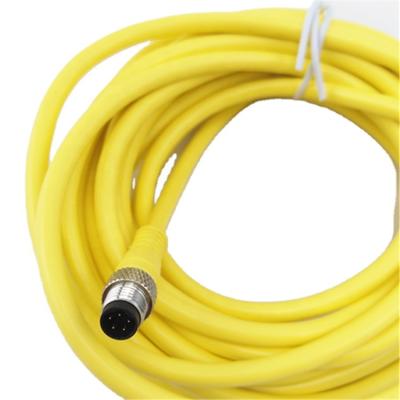 China High Quality LZSH Nickel Plating 24AWG M8 5pin Plug Custom Waterproof Cable For Camera Wiring for sale