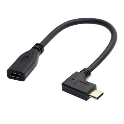 China COMPUTER USB Wholesale 3.1 Type C Angled Male To Female Cable With Super Speed ​​Data Transfer And Charging Function for sale