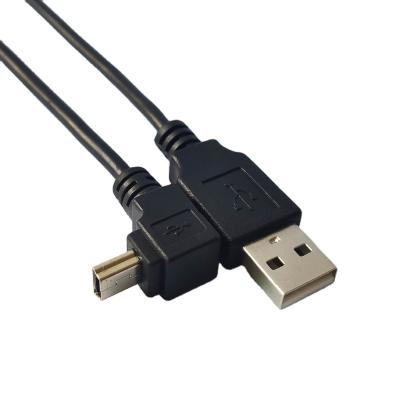 China A.W.G. Speaker OEM Factory 24 USB AM TO UP Angled MINI 5P MINI USB Male Custom Cable for sale